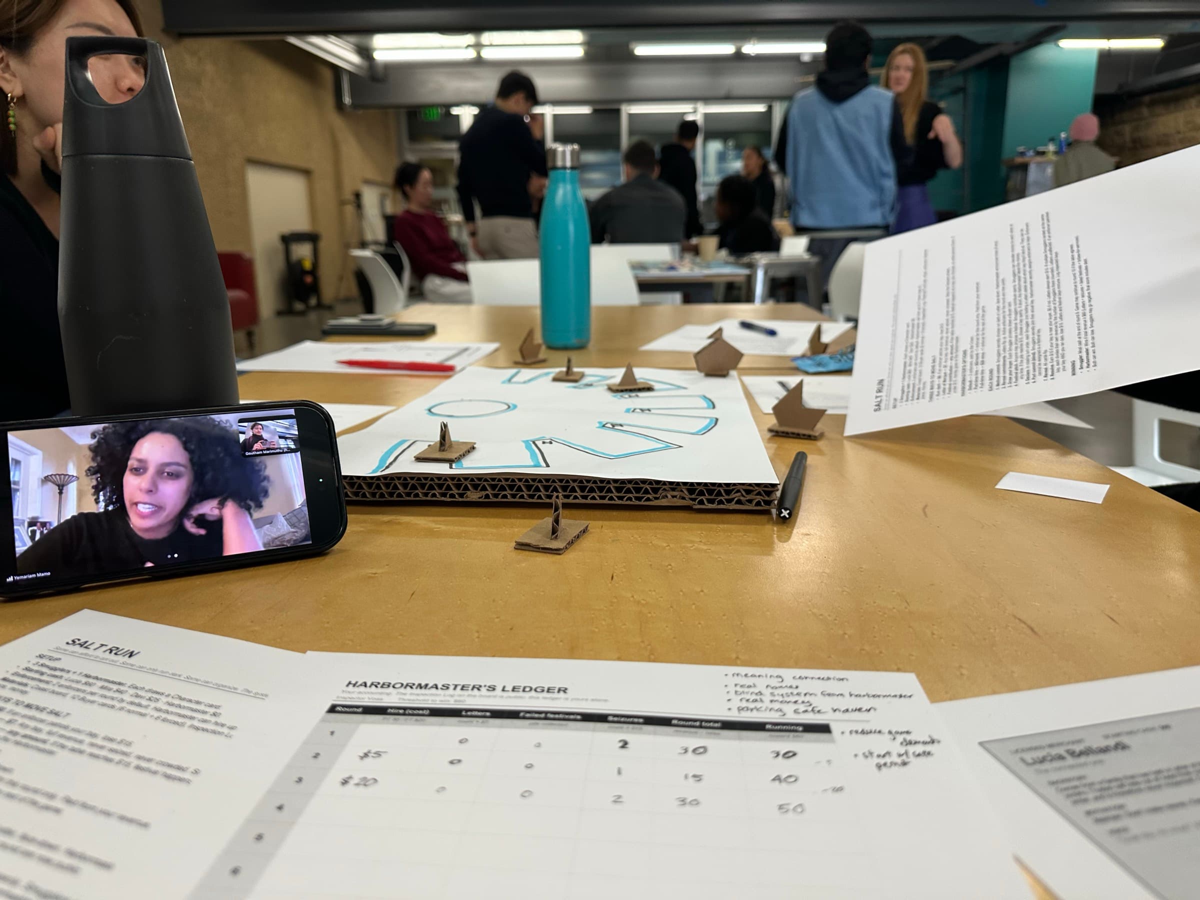 Salt Run played at the table